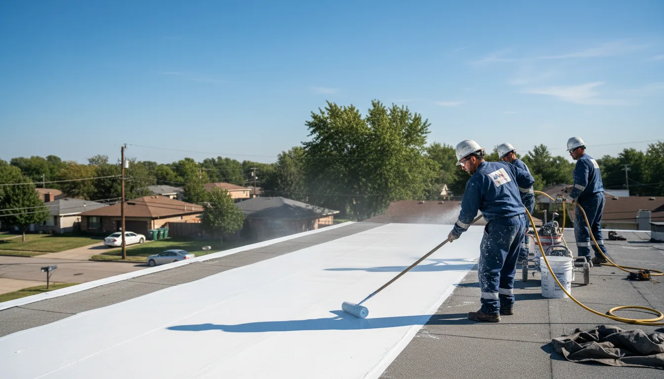 Commercial roof coating in Perryopolis, PA near me